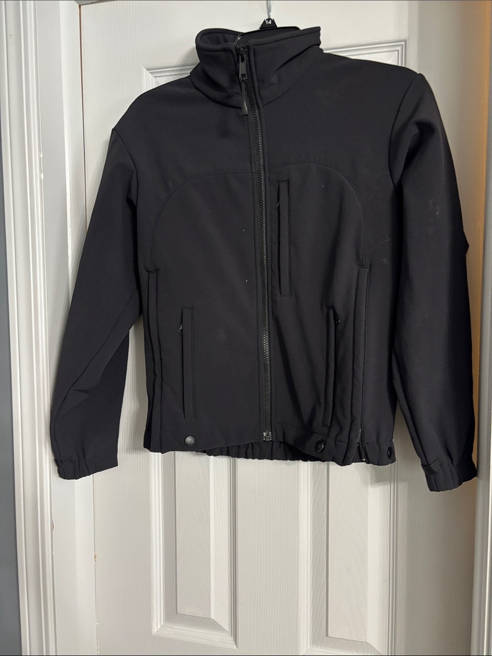 Blauer Zippered Softshell Tactical Pocket Collared Jacket in Black Size XS Short